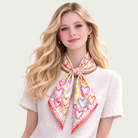 Heart Print Square Scarf - Charming Charlie