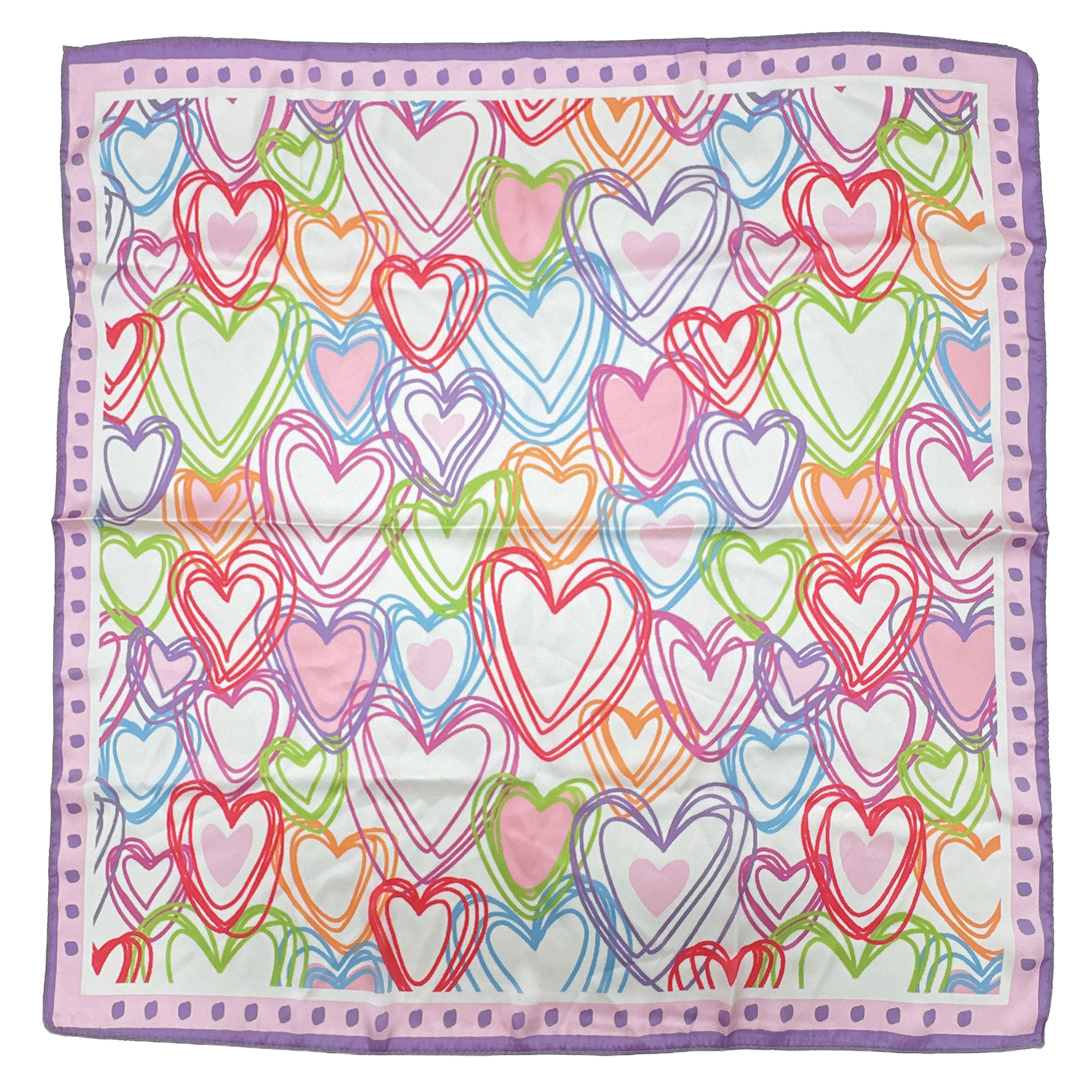 Heart Print Square Scarf - Charming Charlie