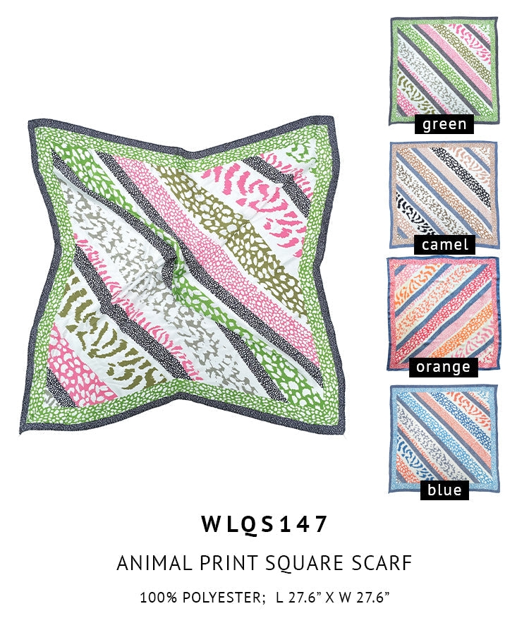 Animal Print Square Scarf - Charming Charlie