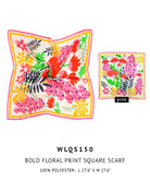 Bold Floral Print Square Scarf - Charming Charlie