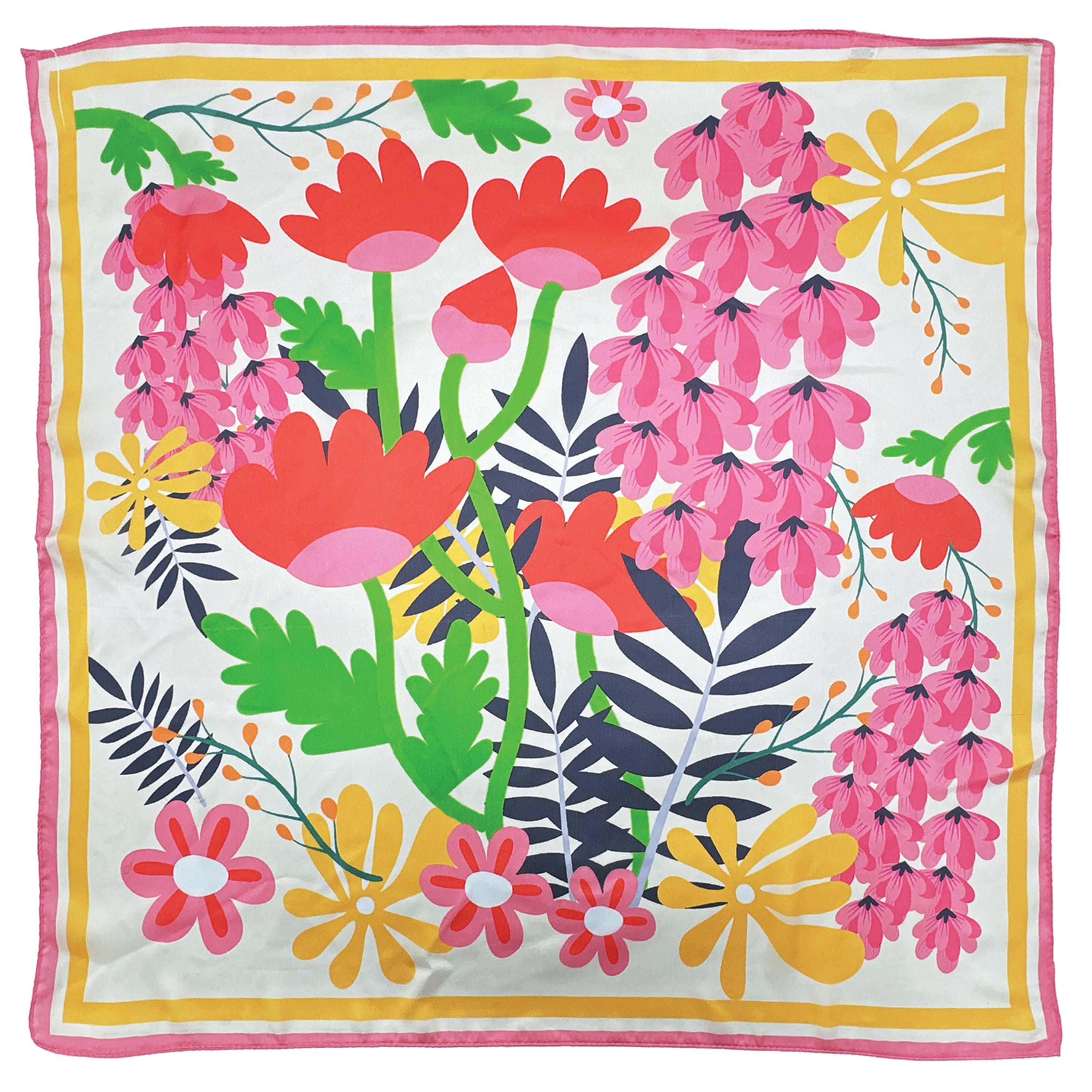 Bold Floral Print Square Scarf - Charming Charlie