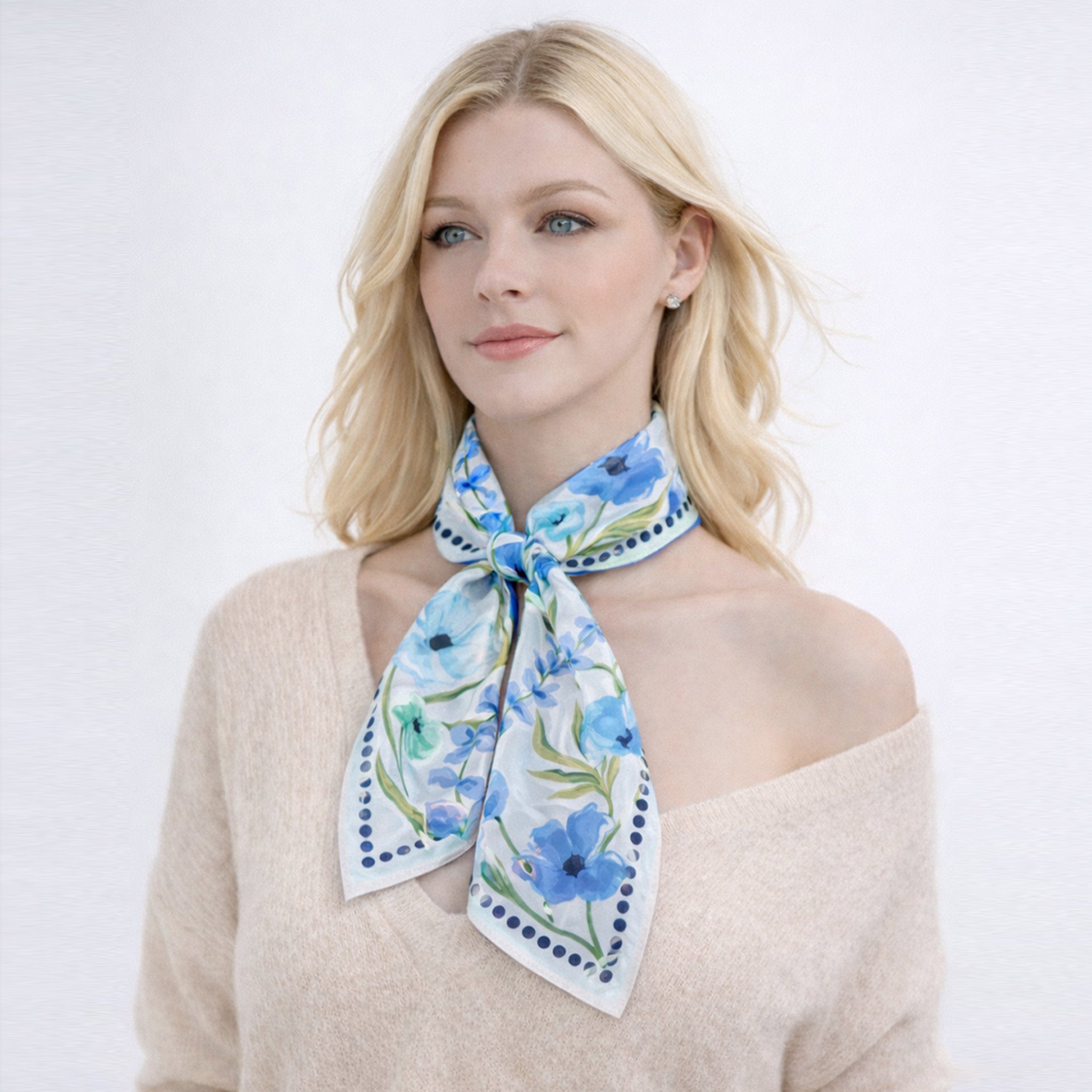 Water Color Print Square Scarf - Charming Charlie