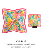 Water Color Print Square Scarf - Charming Charlie