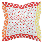 Polka Dot Border Print Square Scarf - Charming Charlie