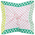 Polka Dot Border Print Square Scarf - Charming Charlie