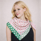 Polka Dot Border Print Square Scarf - Charming Charlie