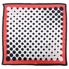 Polka Dot Border Print Square Scarf - Charming Charlie