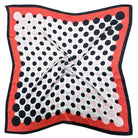 Polka Dot Border Print Square Scarf - Charming Charlie