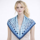 Polka Dot Border Print Square Scarf - Charming Charlie