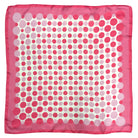 Polka Dot Border Print Square Scarf - Charming Charlie
