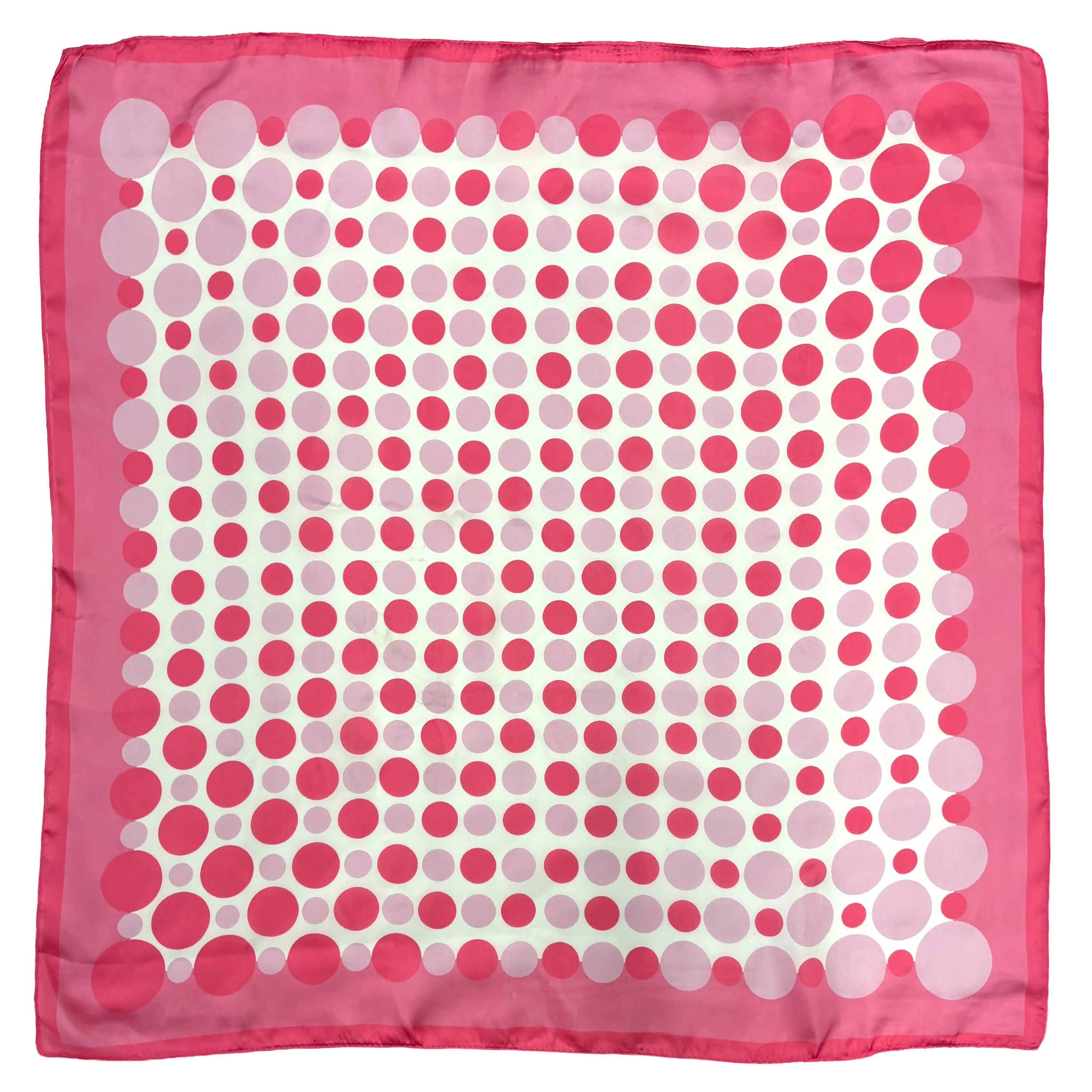 Polka Dot Border Print Square Scarf - Charming Charlie