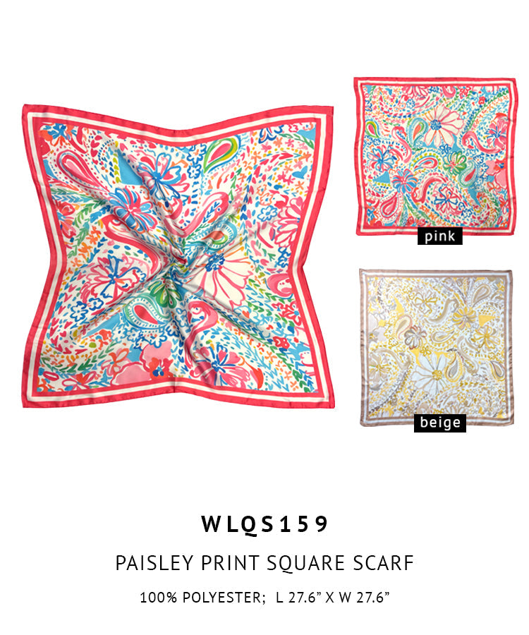 Paisley Print Square Scarf - Charming Charlie