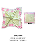 Stripe Print Square Scarf - Charming Charlie