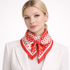 Polka Dot Print Square Scarf - Charming Charlie