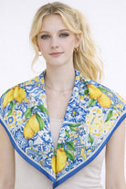 Lemon Print Square Scarf - Charming Charlie