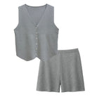 Vest Shorts Set - Charming Charlie