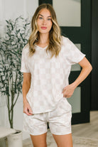Waiting There for You Checkered Top and Bottom Set - Charming Charlie