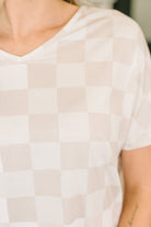 Waiting There for You Checkered Top and Bottom Set - Charming Charlie