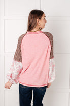 Walk for Miles Floral Color Block Top - Charming Charlie