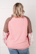 Walk for Miles Floral Color Block Top - Charming Charlie
