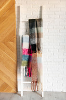 Wanderlust Wrap Oversized Plaid Fringe Scarf in Light Brown - Charming Charlie