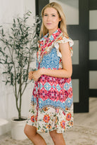 Wanted Whimsy Collared Printed Dress - Charming Charlie