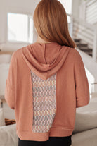 Wave Hello Mixed Print Hoodie - Charming Charlie