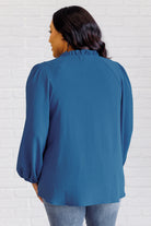 We Believe Keyhole Tie Detail Blouse - Charming Charlie