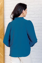 We Believe Keyhole Tie Detail Blouse - Charming Charlie