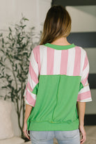 What's a Girl to Do Contrast Trim Relaxed Top - Charming Charlie