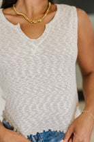 What's the Plan Lettuce Hem Tank in Heather Grey - Charming Charlie