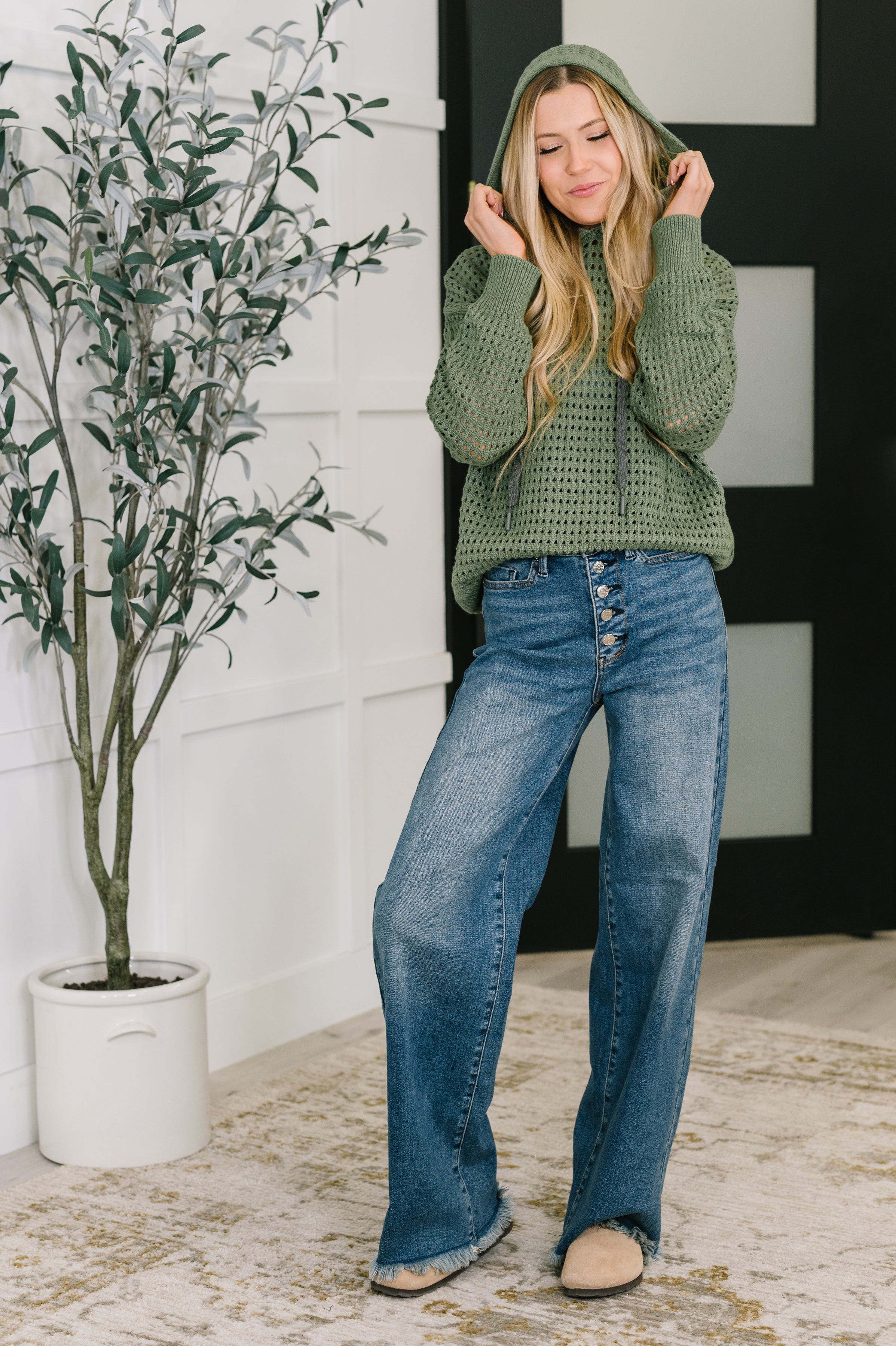What a Catch Open Weave Pullover - Charming Charlie