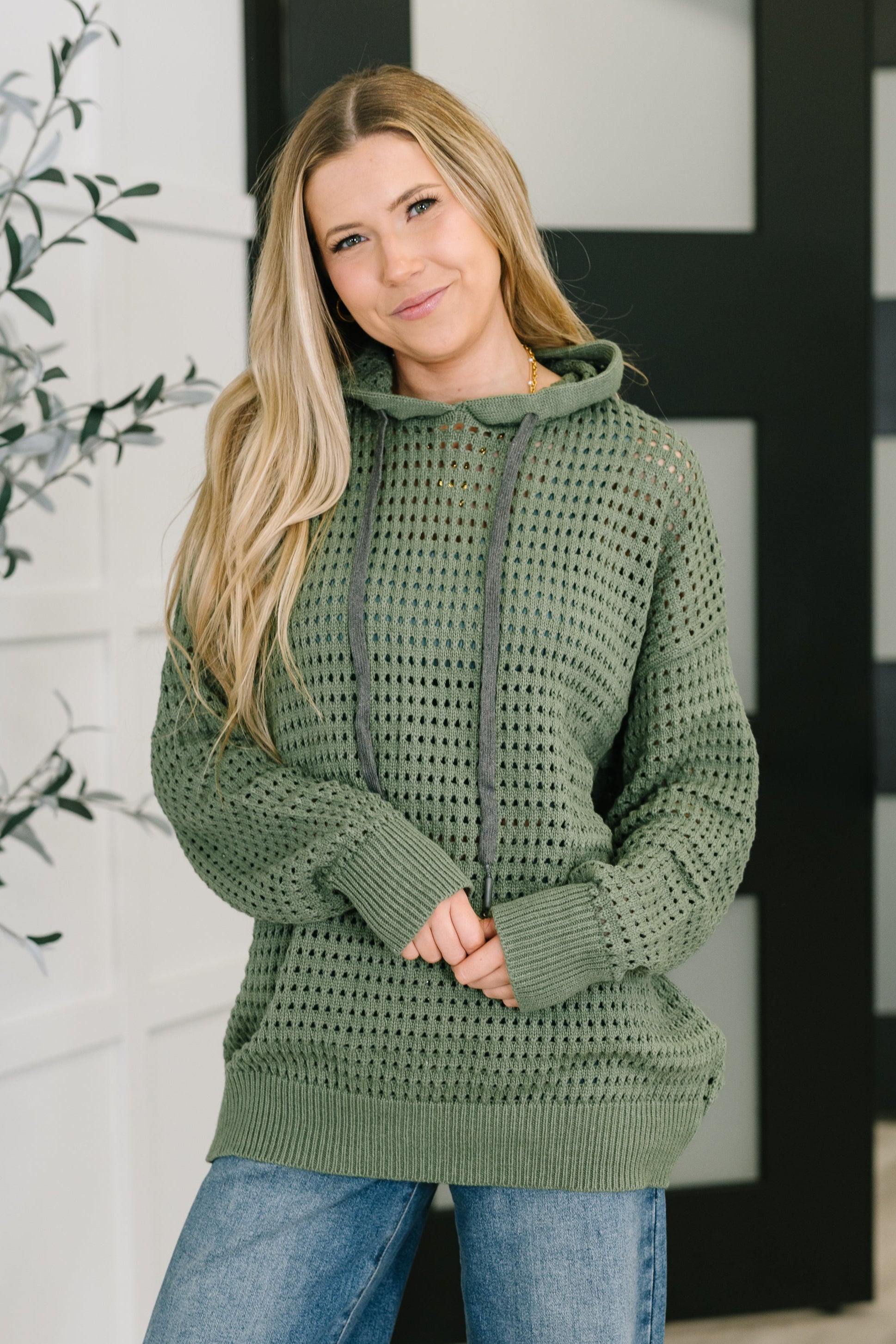 What a Catch Open Weave Pullover - Charming Charlie