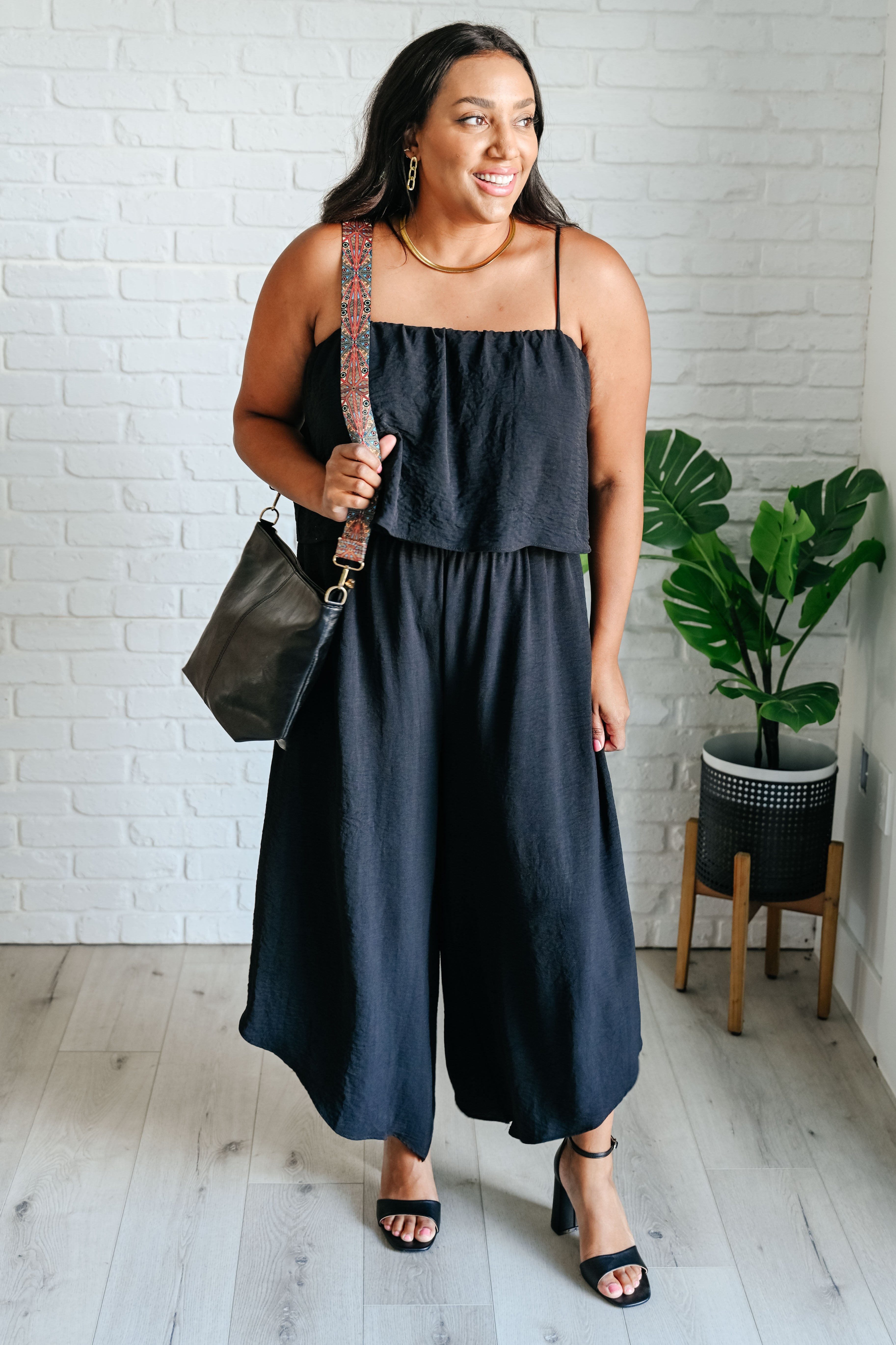 When All is Said and Done Spaghetti Strap Jumpsuit - Charming Charlie