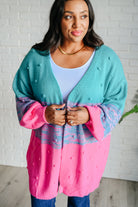 When We're Grooving Open Front Cardigan - Charming Charlie