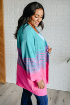 When We're Grooving Open Front Cardigan - Charming Charlie