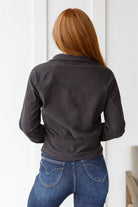 Where Are You Zip Up Jacket in Black - Charming Charlie