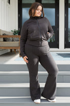 Where Are You Zip Up Jacket in Black - Charming Charlie