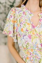 Wherever I Go Notch Neck Dress - Charming Charlie