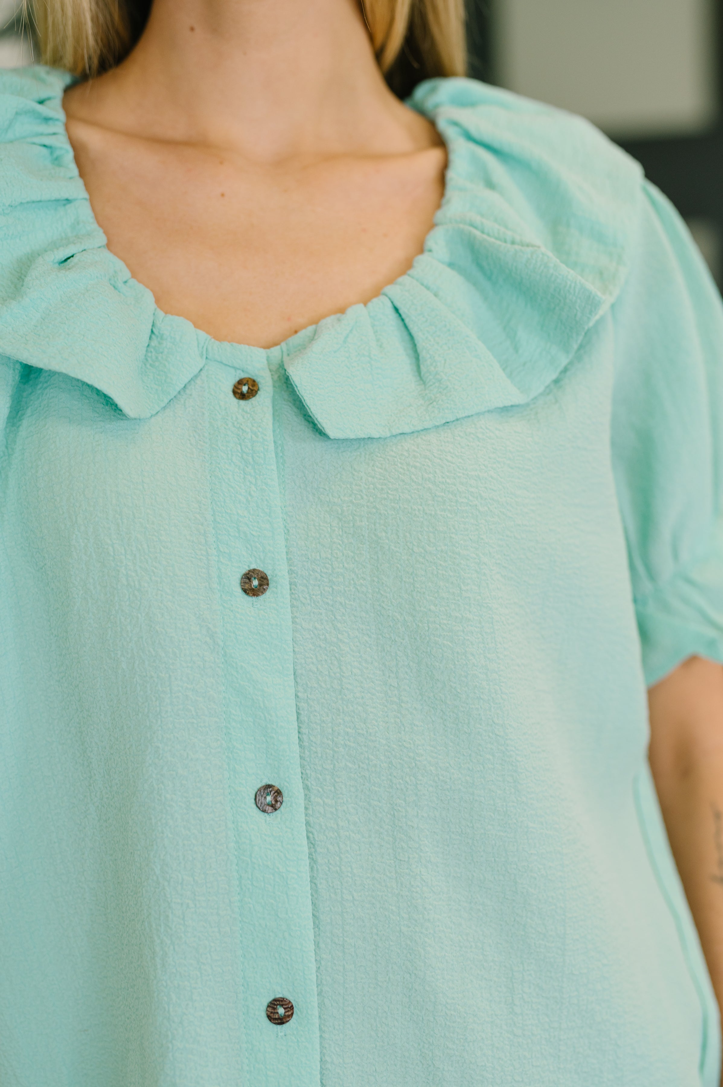 Wherever the Wind Blows Balloon Sleeve Blouse - Charming Charlie