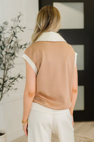 Whispered Urgently Color Block Half Zip Top - Charming Charlie