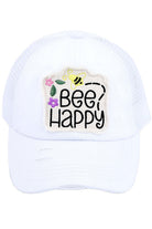 C.C BEE HAPPY PATCH VINTAGE PONY CAP - Charming Charlie