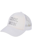 White C.C Cool Mom Rhinestones Trucker Cap is a fashionable and functional choice for any mom on the go. With its rhinestone embellishments and classic trucker design, this cap adds a touch of style to your outfit. The breathable mesh backing ensures comfort and ventilation. Perfect for running errands, outdoor activities, and everything in between.