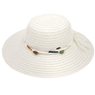 C.C Wide Brim Stone Trim Band Sun Hat - Charming Charlie