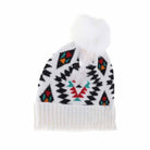 White KIDS Aztec Patterned Faux Fur Pom C.C Beanie combines vibrant design with functional warmth. Featuring a bold Aztec pattern and a soft faux fur pom, this beanie is tailored for comfort and durability in colder weather. Its snug fit ensures effective insulation, making it an excellent choice for keeping children cozy during outdoor activities without compromising on style. 