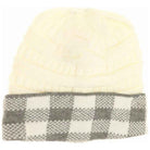White-Lt._grey The Buffalo Check CC Beanie Tail combines classic style with practical warmth. Crafted from soft, durable fabric featuring a timeless buffalo check pattern, it provides cozy comfort for cooler days. Its loose, slouchy fit accommodates various hairstyles, making it perfect for everyday wear or outdoor activities in crisp weather. This beanie offers both functional protection from the cold and a versatile, stylish addition to any seasonal wardrobe.