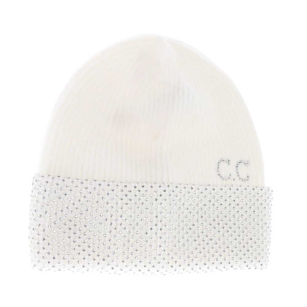 White Rhinestone Net Cuff C.C Beanie is a sophisticated accessory that blends timeless knit craftsmanship with contemporary elegance. Featuring a netted cuff adorned with delicate rhinestones, it provides a subtle shimmer that enhances any winter outfit. Designed with high-quality materials, this beanie offers exceptional warmth and durability while maintaining a lightweight feel. Perfect for those seeking both function and refined style in cold weather headwear. 