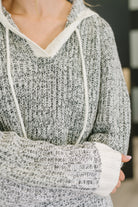Who Can Live Without it Textured Split Neck Pullover - Charming Charlie