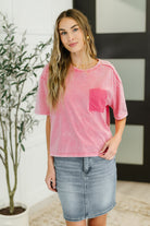 Who's That Girl Crochet Pocket T-Shirt - Charming Charlie