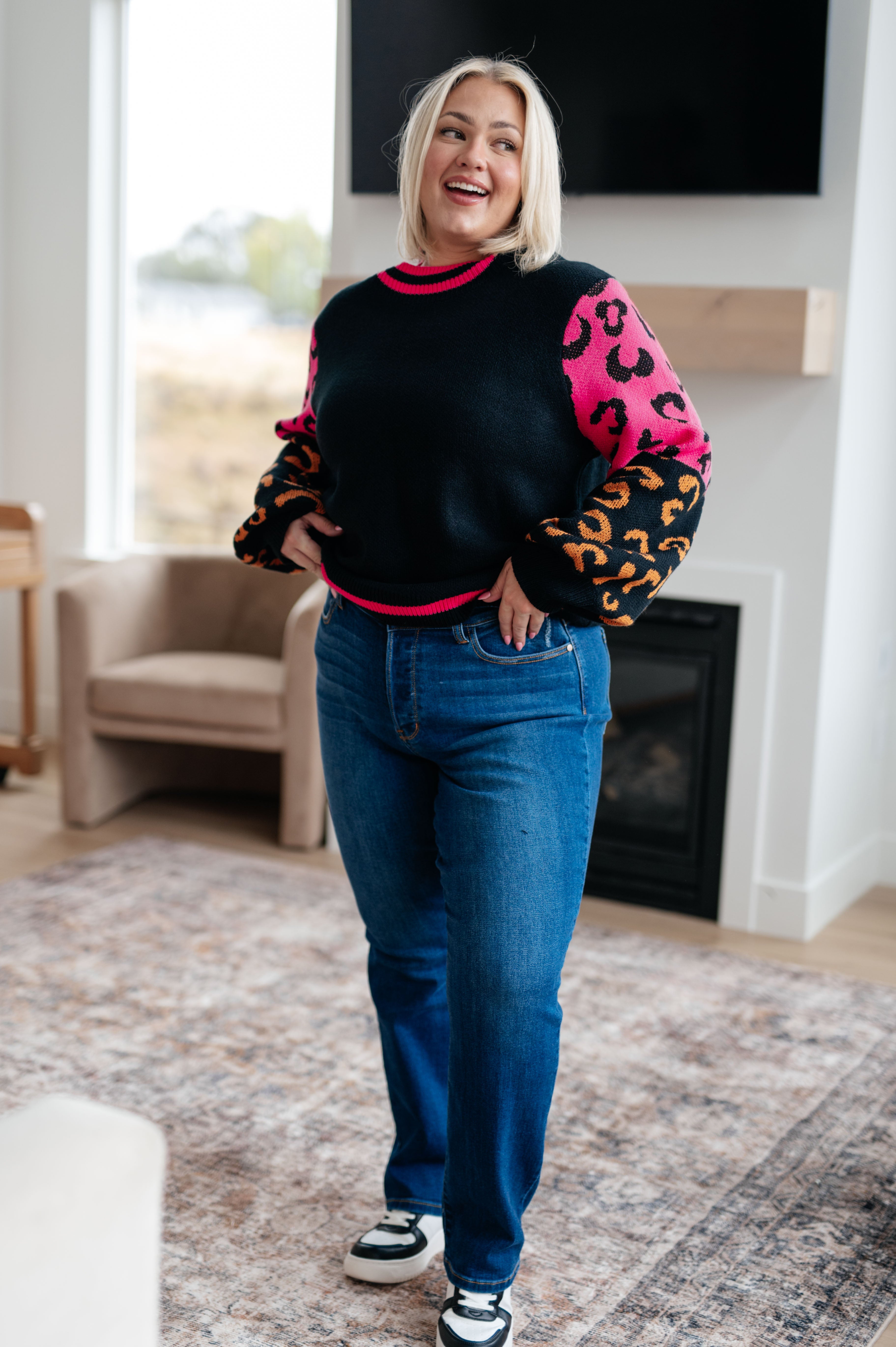 Wild About You Animal Print Sweater - Charming Charlie